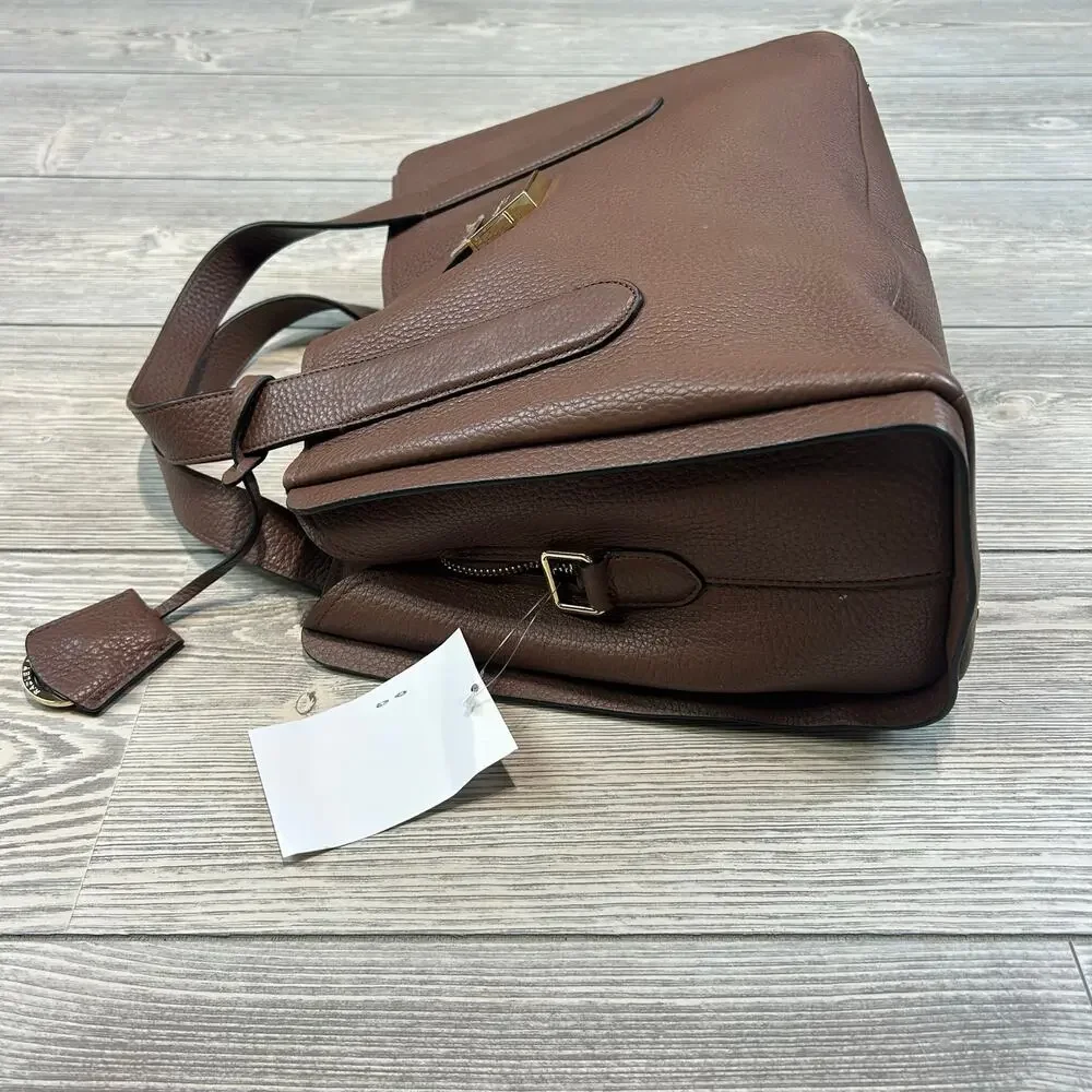 RADLEY LONDON Brown Pebbled Leather Top-Handle Crossbody - Picture 4 of 9